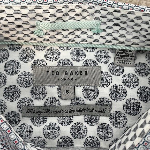 Ted Baker London Mens Short Sleeved Button Down Shirt Size 6 - Picture 5 of 11